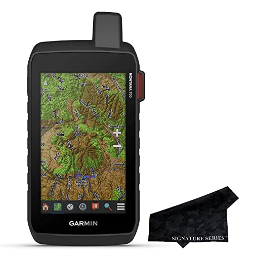 Garmin Montana 700i, Rugged GPS Handheld, Mapping, 5" Color Touchscreen and Signature Series Cloth : Electronics