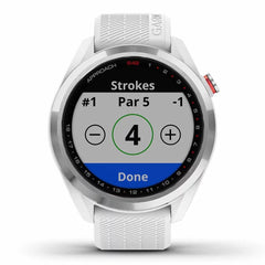 Garmin Approach S42 (White) Golf GPS Watch Power Bundle | 2021 Model | with PlayBetter Portable Charger &amp;amp; HD Screen Protectors
