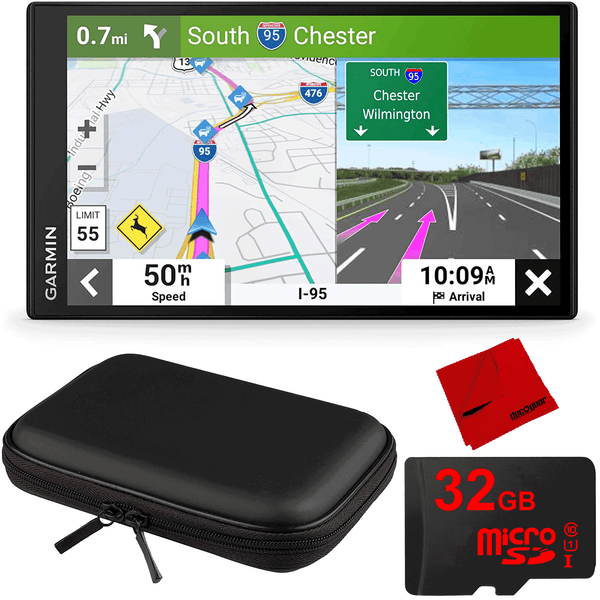 Garmin DriveSmart 86 8&amp;quot; Car GPS Navigator (010-02471-00) Bundle with 10&amp;quot; Hard EVA Case