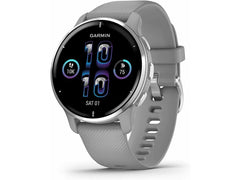 Garmin Venu 2 Plus GPS Multisport Smartwatch, Silver Bezel with Powder Gray Case