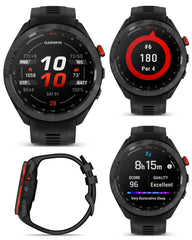 Garmin Approach S70 47 mm Premium GPS Golf Watch, Black Band (010-02746-02)