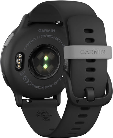 Garmin - vívoactive 5 GPS Smartwatch 42 mm Fiber-reinforced polymer - Slate Aluminum and Black