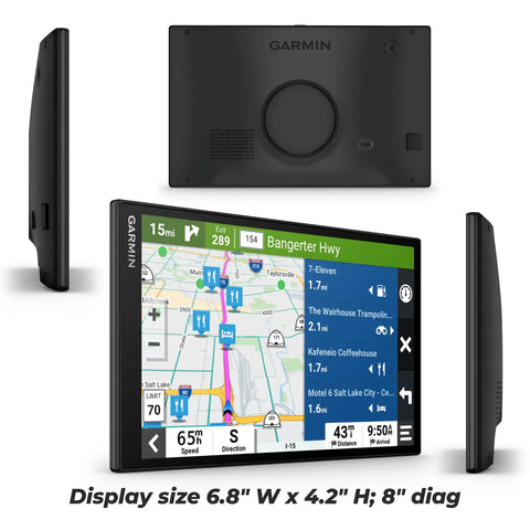 Garmin DriveSmart 86 8&amp;quot; Car GPS Navigator Bright Crisp High-Res Maps Voice Assist with Power Pack