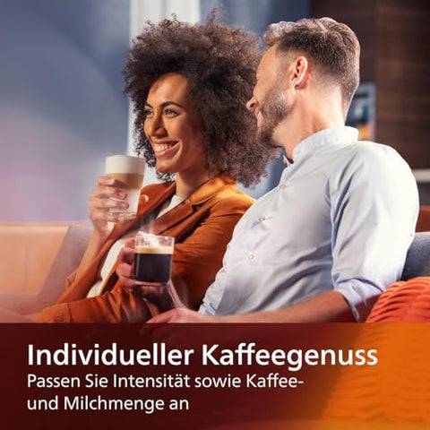 Philips Serie 5400 Kaffeevollautomat – LatteGo Milchsystem, 12 Kaffeespezialitäten, Intuitives Display, 4 Benutzerprofile, Chrom (EP5447/90)