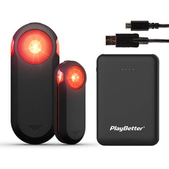 Garmin Varia RTL515 Rearview Bike Radar and Tail Light Bundle with PlayBetter Portable Charger (Large) - Costco
