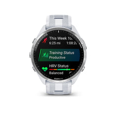 Garmin - Forerunner 965 GPS Smartwatch 47 mm Fiber-reinforced polymer - Titanium/Whitestone