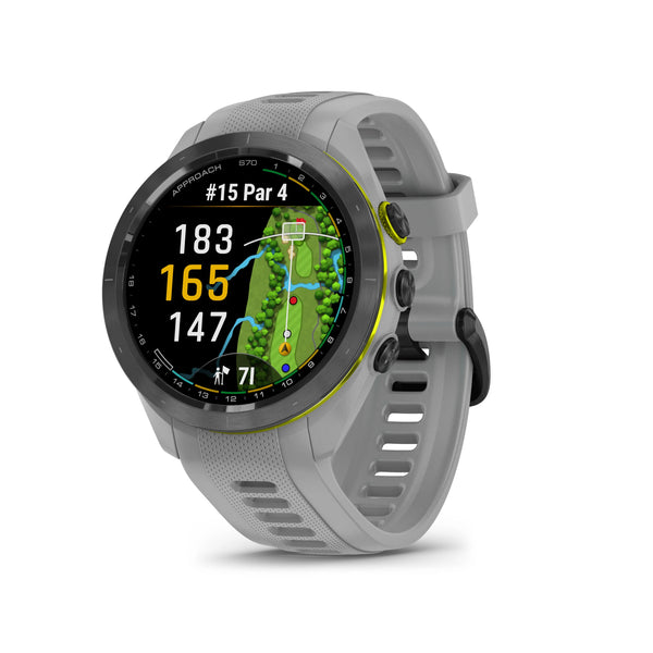 Garmin Approach S70 42 mm Premium GPS Golf Watch, Powder Grey Band (010-02746-01)