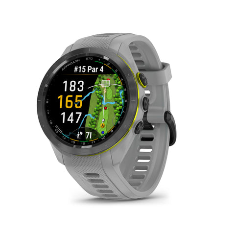 Garmin Approach S70 42 mm Premium GPS Golf Watch, Powder Grey Band (010-02746-01)