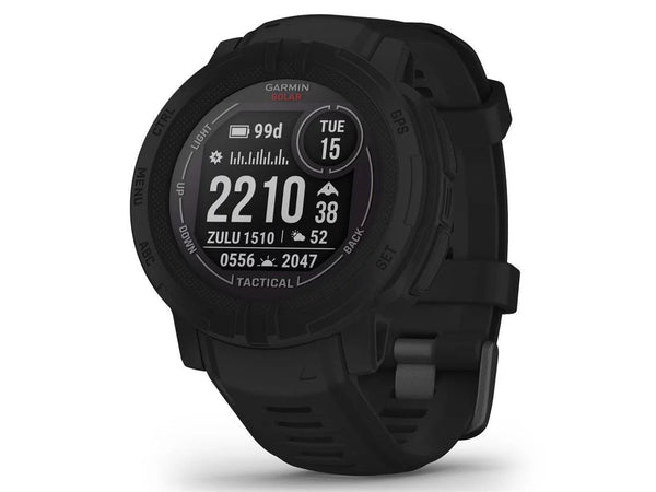 Garmin Instinct 2 Solar Tactical Edition 45mm Rugged GPS Smartwatch, Black