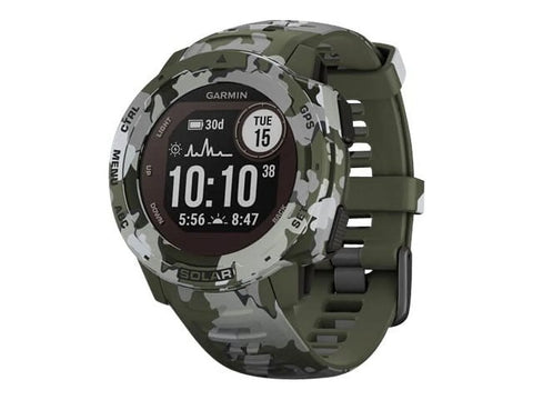 Garmin Instinct Solar Smart Watch Camo Edition, Lichen Camo