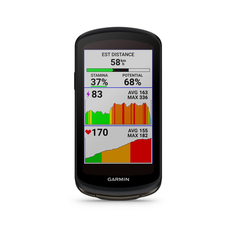 Garmin Edge 1040 GPS Cycling Computer with Solar Charging Capabilities, On and Off-Road with Wearable4U Power Bank Bundle