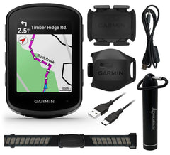 Garmin Edge 540 Bundle with Edge 540, Speed Sensor 2 and Cadence Sensor 2, HRM-Dual monitor with Wearable4U Power Bank Bundle