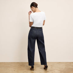 Bari Barrel-Leg Jean - Stretch Denim :: Midnight Wash