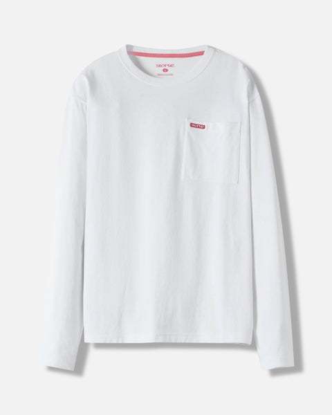 L/S Bar Logo Pkt Tee